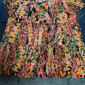 Beeson River Colorful Abstract Top